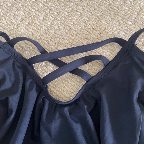 New w/Tags.Black Tank Style Anthropologie Swimsuit - Picture 8 of 8